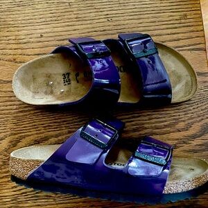Cute cute cute purple vegan leather birks